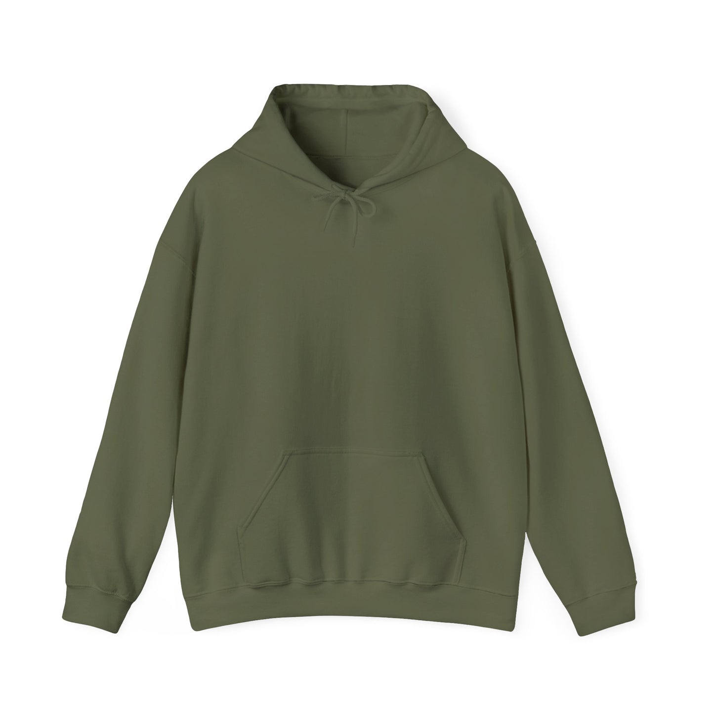 Solid Unisex Hoodie - Military Green