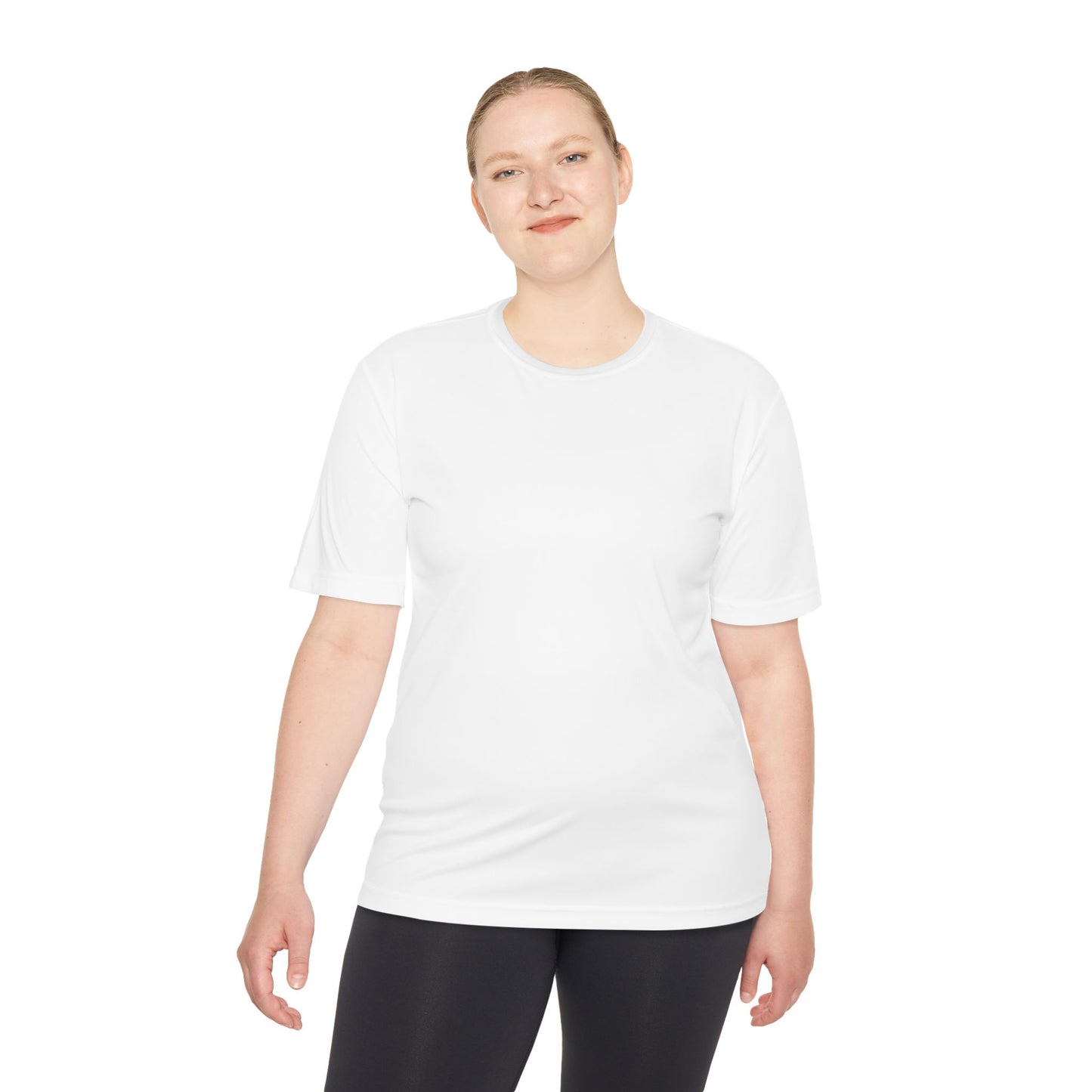 Solid White - Unisex Moisture Wicking Tee