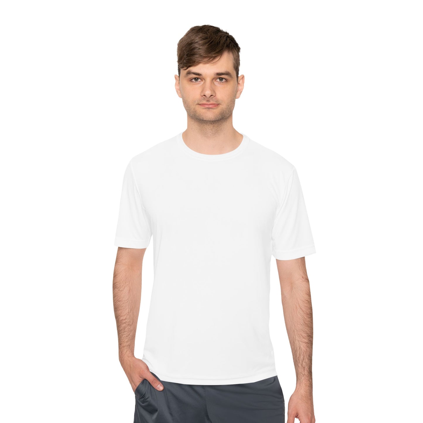 Solid White - Unisex Moisture Wicking Tee