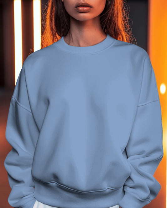Solid Caroline Blue - Women's Sweatshirts