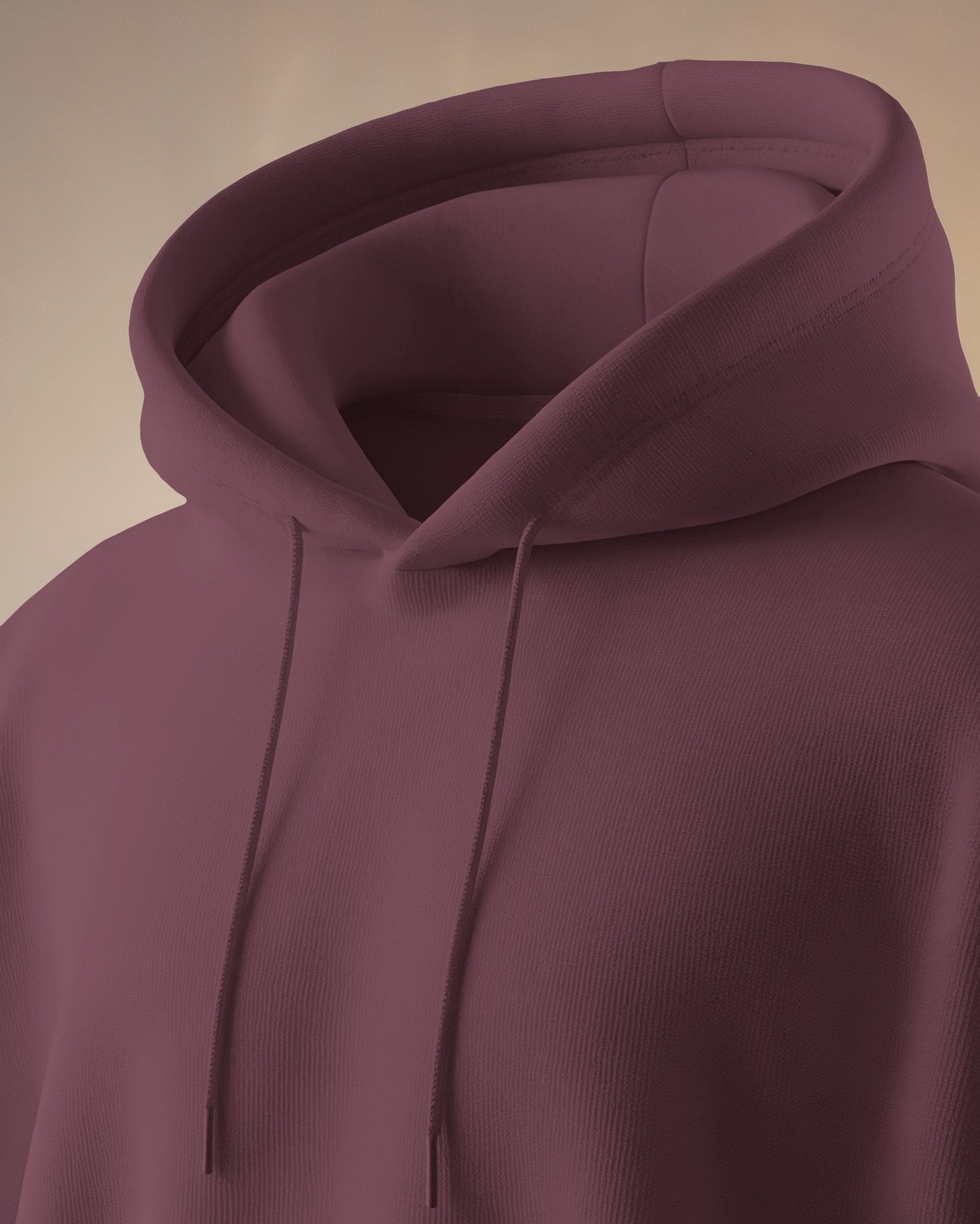 Solid Unisex Hoodie - Maroon