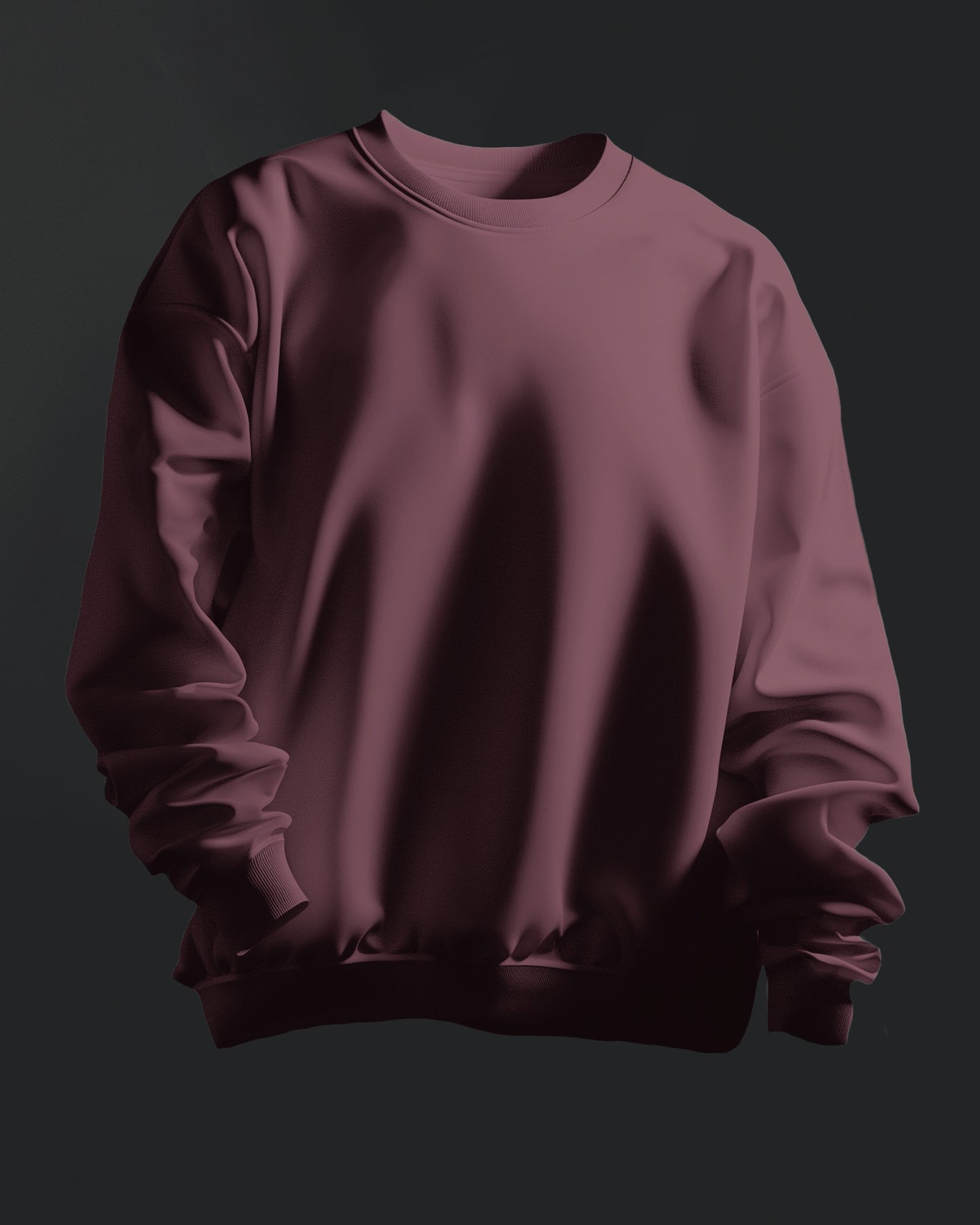 Solid Maroon - Men's Sweatshirt