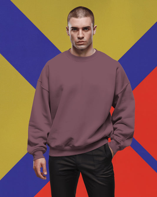 Solid Maroon - Men's Sweatshirt