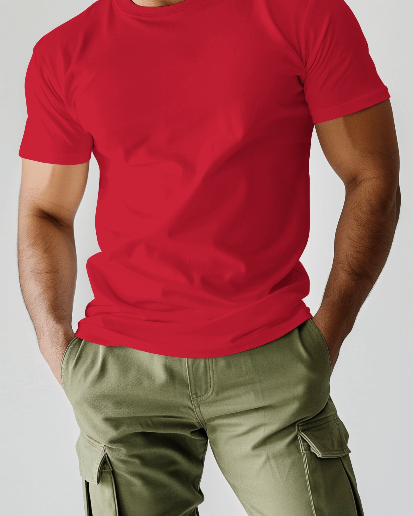 Solid Red Statement Tee