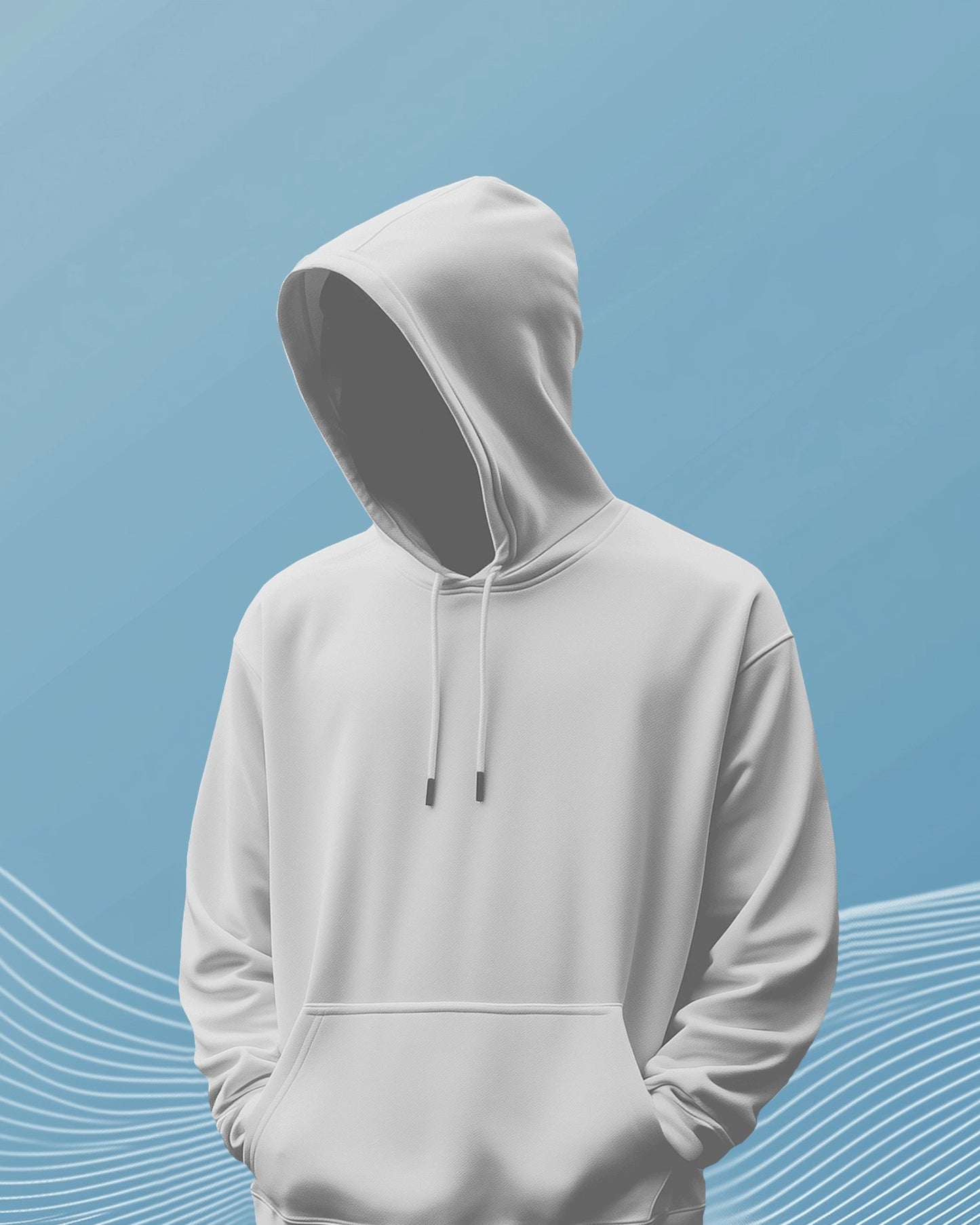 Solid Unisex Hoodie - White