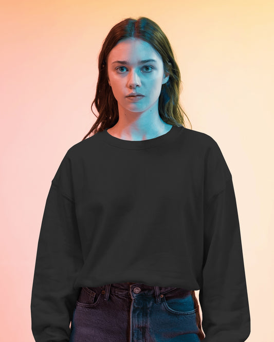Solid Black - Women's Sweatshirt