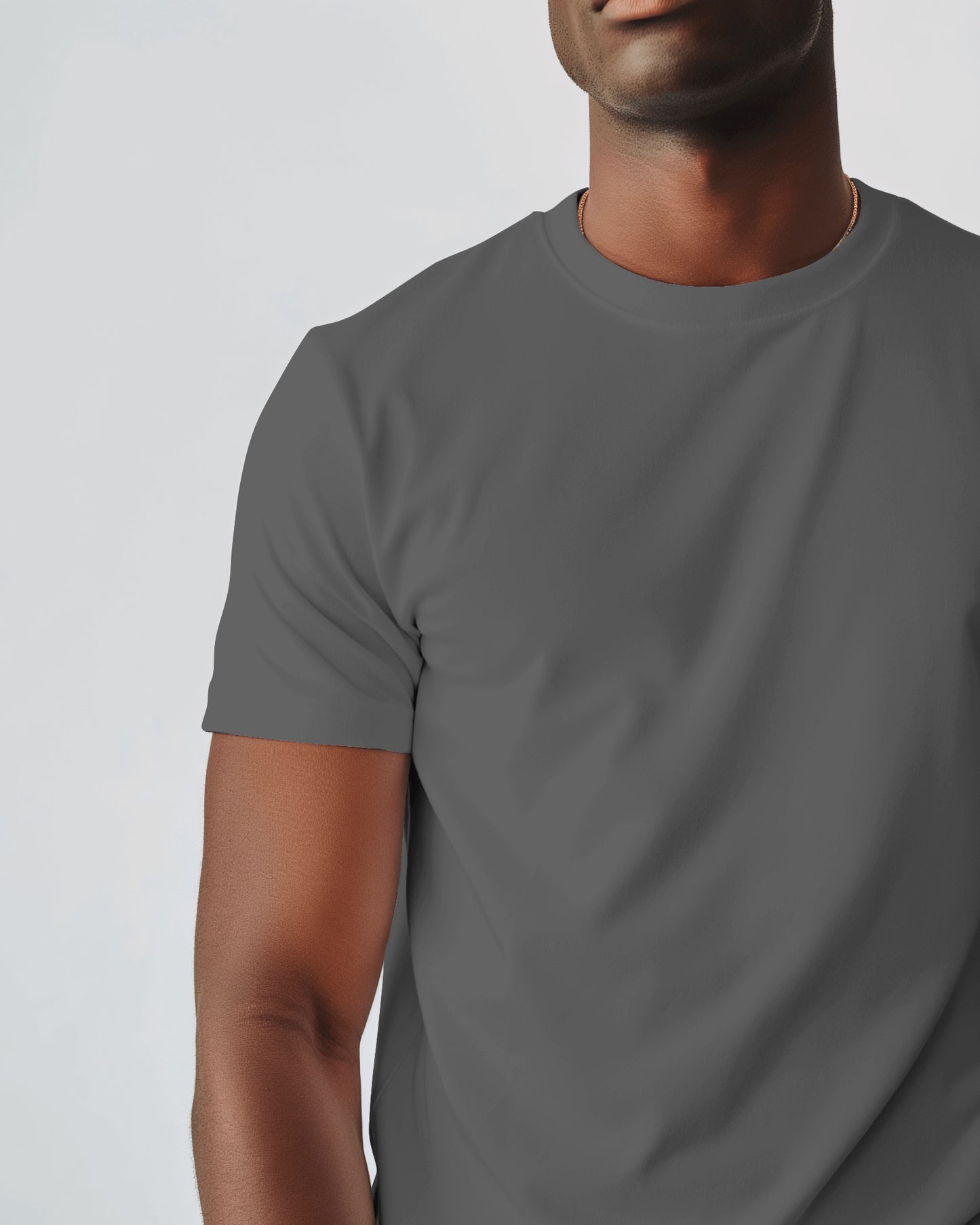 Solid Charcoal Grey Tee