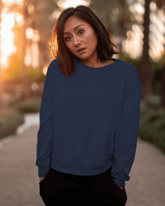 Solid Navy - Unisex Sweatshirt