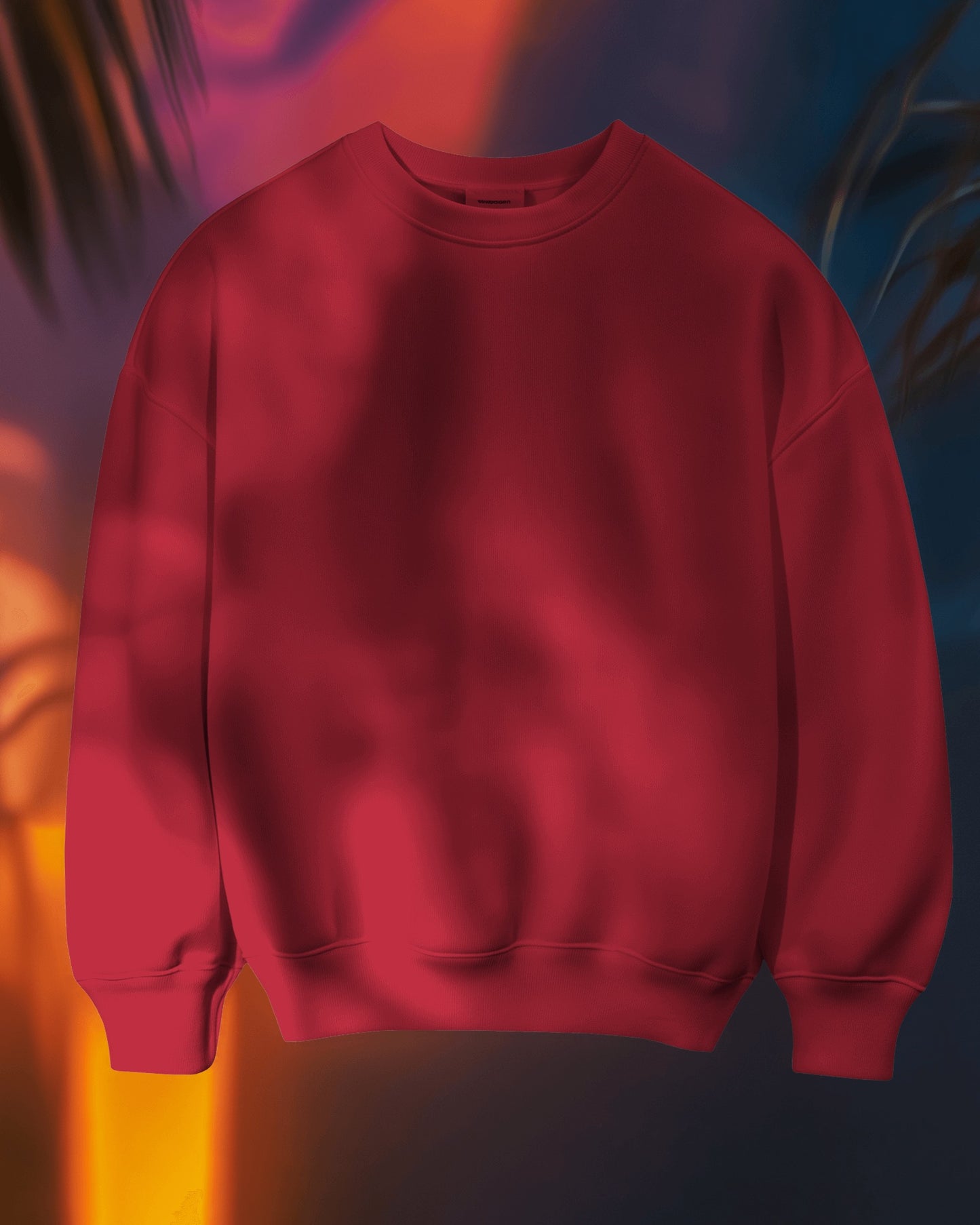 Solid Red - Men's Sweatshirt