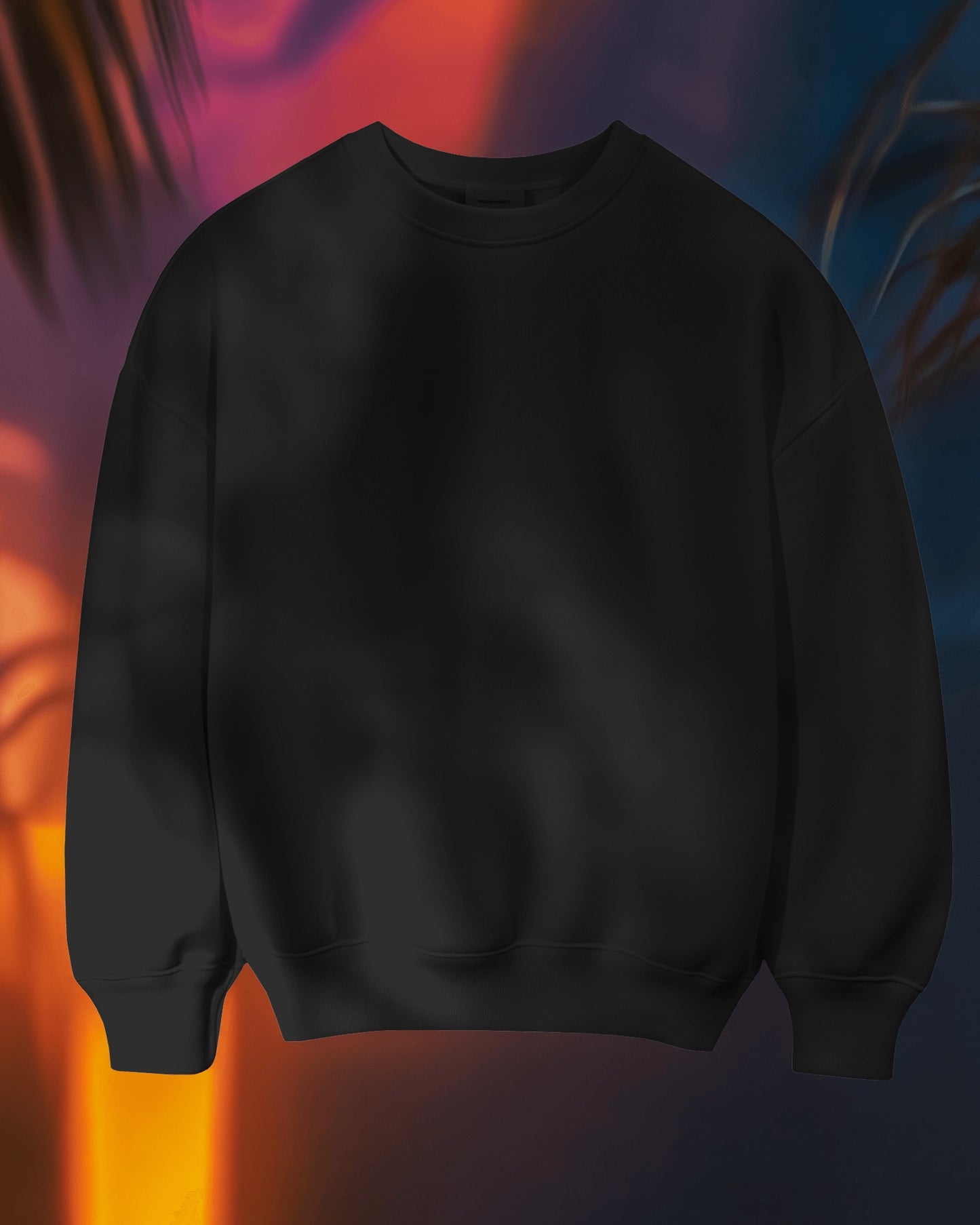 Solid Black - Men's Sweatshirt