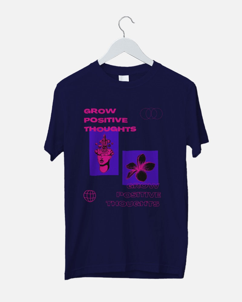 Grow Positive Thoughts - Unisex Cotton Tee